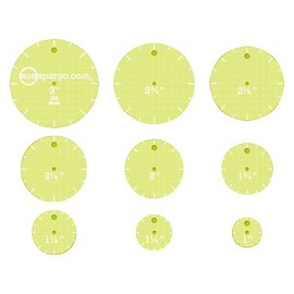 Sue Spargo Creative Stitching Templates - Nine Piece Set, Circles Easy''