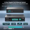 4 Port Gigabit PoE Switch Unmanaged with 4 Port IEEE802.3af/at