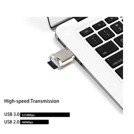 YACSEJAO Type-C Card Reader USB-C to Micro SD Memory Card USB C Portable Card Reader for MicroSD MicroSDHC MicroSDXC