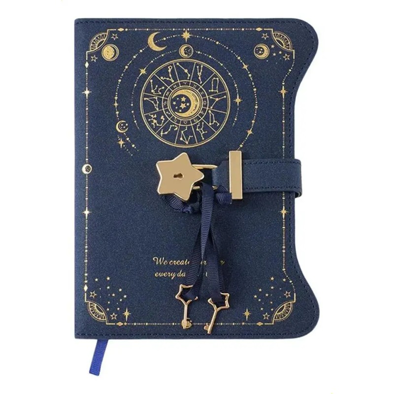 Cuaderno Diario Con Candado Y Llaves Cuero Love