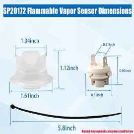 For Rheem Ruud SP20172 Water Heater Flammable Vapor Sensor Kit with AP13447-3 FV Sensor