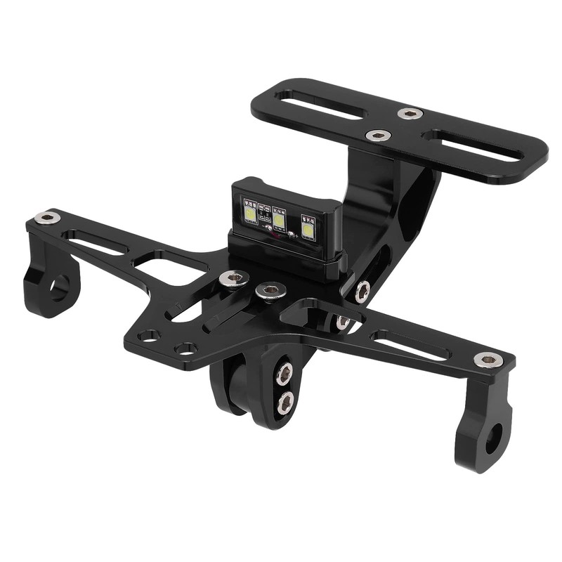 Windance Motorcycle License Plate Bracket,Universal Adjustable Fender Eliminator Kit, CNC