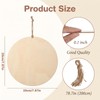 RAHHLIZS 5PCS Unfinished Wooden Discs for Crafts, 8In Round Wooden