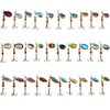 FedMois 30 pcs Fishing Spinner Baits Set with Box Spinners