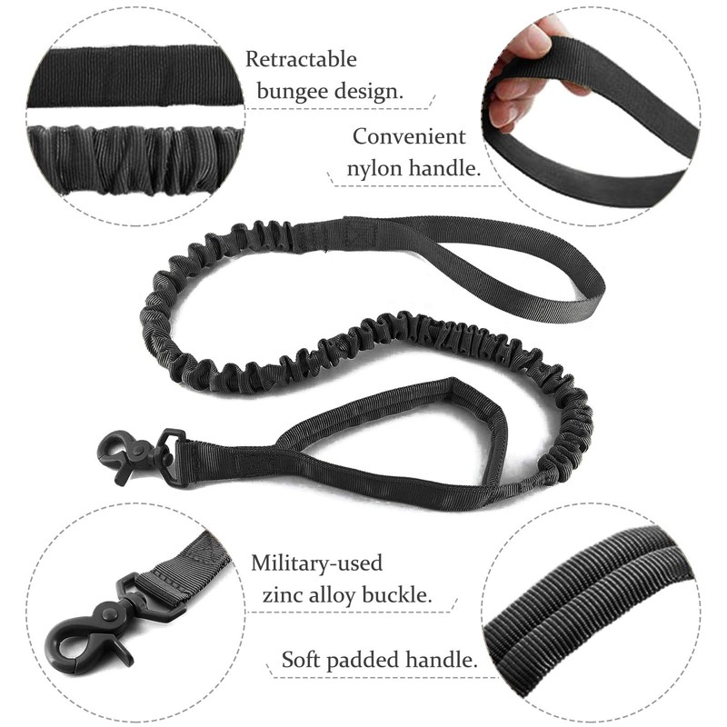 AIWAI Tactical Dog Harness with Pouches,Dog Vest Harness for Large