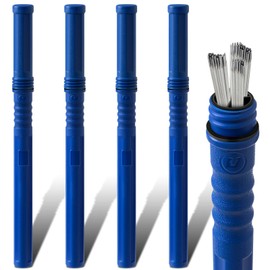 Tandefio 4 Pcs Welding Rod Storage Tube 40 Inch Tig Rod Storage Canisters Welding Electrode Holder Airproof Waterproof Container(Blue)