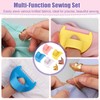 4Pcs Edge Stitch Lock & Sewing Gauge + 2Pcs Adjustable