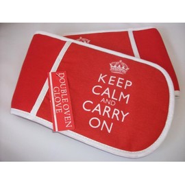 Keep Calm and Carry on - Double Oven Glove
