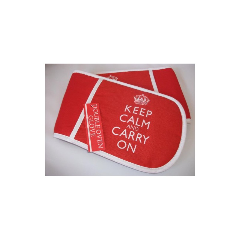 Keep Calm and Carry on - Double Oven Glove
