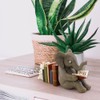 Elephant and Rabbit Statue Bookend Figurines Ornaments Resin Animal Figurines