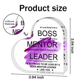 Boss Gifts-Boss Appreciation Gifts for Women-Cool Gifts for Bosses-Boss Day Gifts for Women-Appreciation Gifts for Leader Mentor Office Desk Decor Funny Paperweights Work Gifts