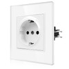 CNBINGO Schuko Single Socket with Claws - Single Wall Socket