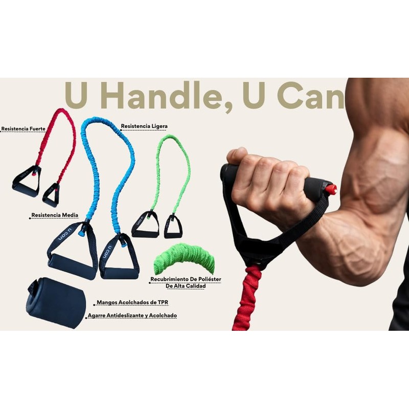 U can – Banda de Resistencia U Handle con Mango