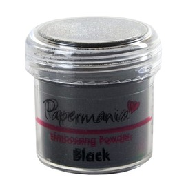 Papermania Docrafts - Polvere per goffratura, 28,3 g, Colore: Nero