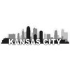 StickerTalk Kansas City Skyline Vinyl Sticker, 10 inches by 3