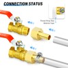 TAILONZ PNEUMATIC 6PCS 1/2 Inch Brass Mini Ball Valve Shut