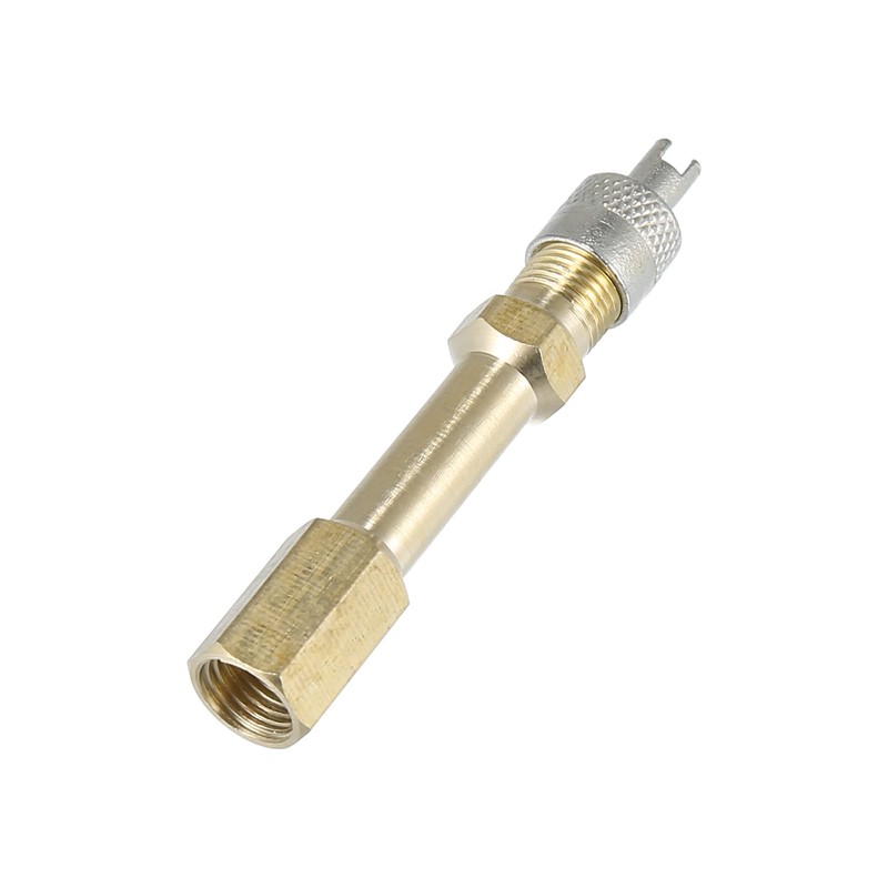 X AUTOHAUX 2pcs 50mm/1.97" Auto Tire Valve Stem Air Inflation