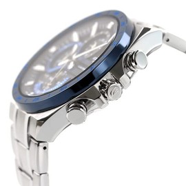 Casio EQS-920DB-2A Solar Men's Watch, Black, Bracelet Type