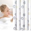 Waterproof Fabric Shower Curtain Thick Bathroom Curtain (Sea, 180x180cm)