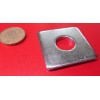 Unbranded Zinc Plated Steel Square Washer, 5/8" Screw Size, 1.75"