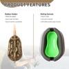 3-Pack Inline Method Fishing Feeders Set with Bait Mould, Quick