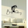 Vinyl Wall Decal Words Sea Bass Fishing Fish & Hunt