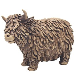Lesser & Pavey Hughie Highland Cow Ornaments For Gift | Lovely Highland Cow Gifts For Home and Office Decoration | From The Leonardo Collection Animal Ornaments Range -LP72934