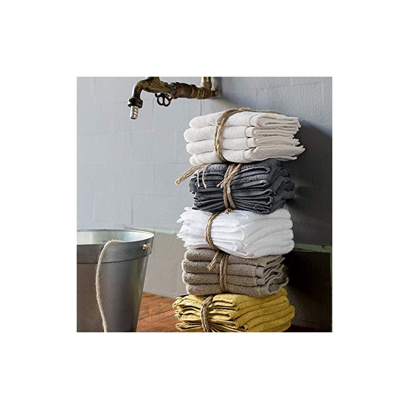Fazzini Pampering Set of 4 Face Cloths 100% Cotton Lead