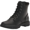Dr. Scholl's Womens Headstart Combat Boot Black Synthetic 9 M