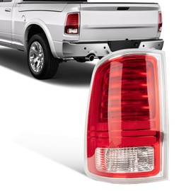 Autoverve Tail Lights Fit Dodge Ram 2013-2015 2016 2017 2018 Ram 2500 3500 2014-2018 Rear LED Brake Back Up Cover Taillights Lens Assembly Left Driver Side CH2800202 68093079AC(Lamp Included)