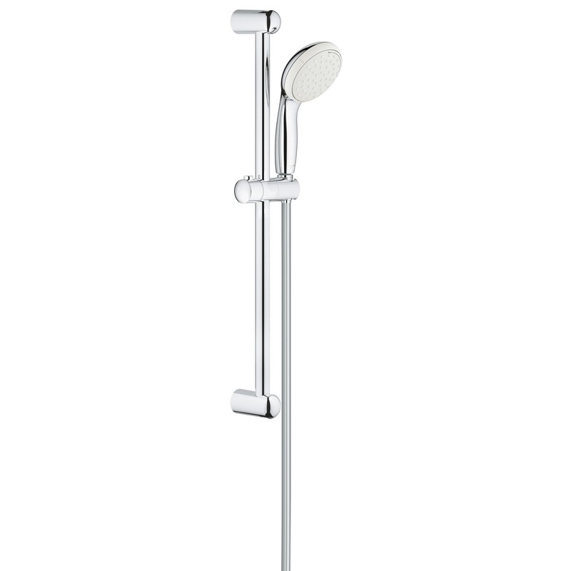 Grohe 2759810E New Tempesta 1.5 GPM 2-Spray Shower Rail, StarLight