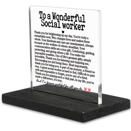 Appreciation gifts for Social Workers, Social Worker Gifts for Women, Going Away Gift Retirement Christmas Birthday gift for Social Worker, Social Worker gifts Decorative Signs-DX224