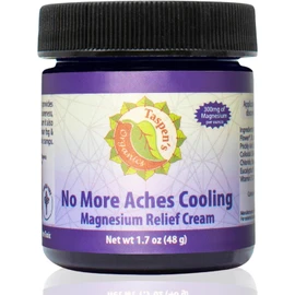Taspen's Organics Magnesium No More Aches Cooling Cream - Muscle Relief- Sore Muscles & Post-Workout Recovery - Natural Comfort for Tension & Cramps - Made in USA (1.7 oz)