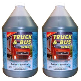 Quality Chemical Truck & Bus Wash - Heavy-duty Industrial Strength Super-foaming Grease-Cutting Soap - Foam Car Wash Soap for Trucks and Car wash foam soap - 1 Gallon -128 oz (Pack of 2)