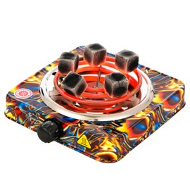 minkah Coal Burner Coconut Charcoal Starter High Power Electric Stove Coconut Charcoal Starter Smart Heat Control Long Cable for BBQ Kitchen