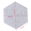 12PCS Hexagon Acoustic Panels High Density Sound Absorbing Panels Sound