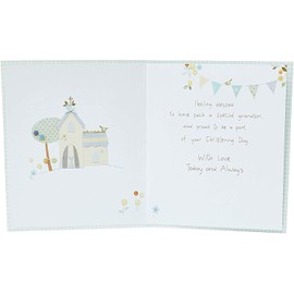 For Grandson On Your Christening Day Card