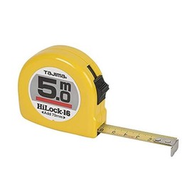 Tajima H6P50MY "Hi Lock" Measuring Tape, Yellow, 5 m x 16 mm