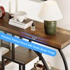 GiftGo Narrow Console Table for Entryway Industrial 4-Tier Sofa Table