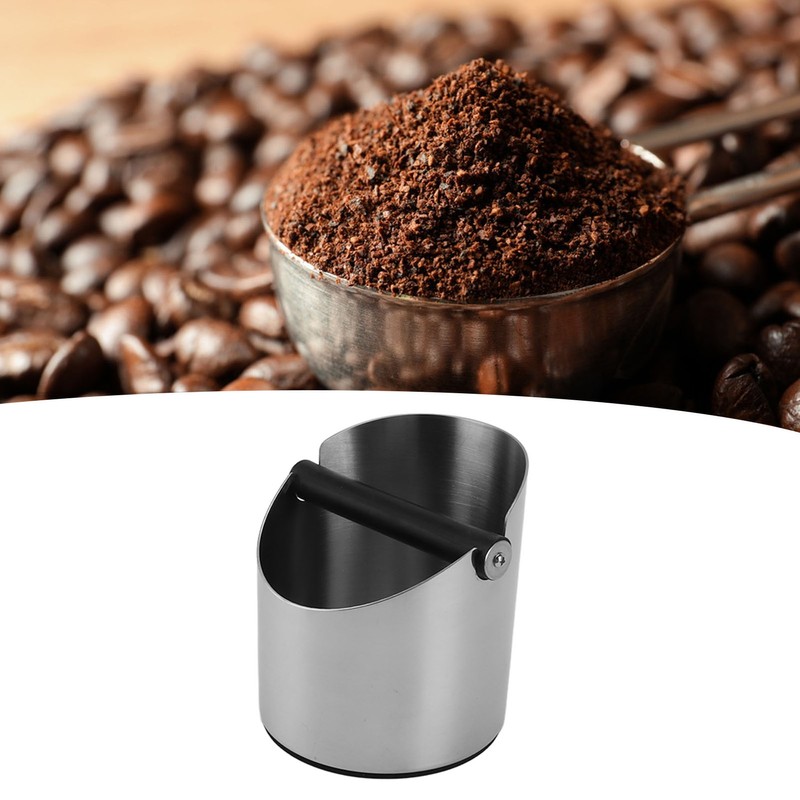 Coffee Knock Box Round Stainless Steel Coffee Machine Knock Box
