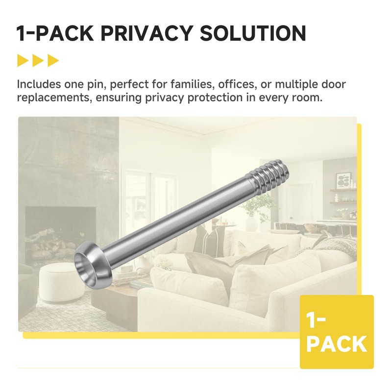 1-Pack Door Handle Privacy Pin Compatible with Emtek EMPP Closet