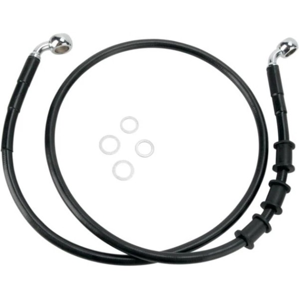 Drag Specialties DS Vinyl Brake Line Kit Non-ABS Front +4"