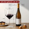 Physkoa 23 OZ Red Wine Glasses Set of 4 -