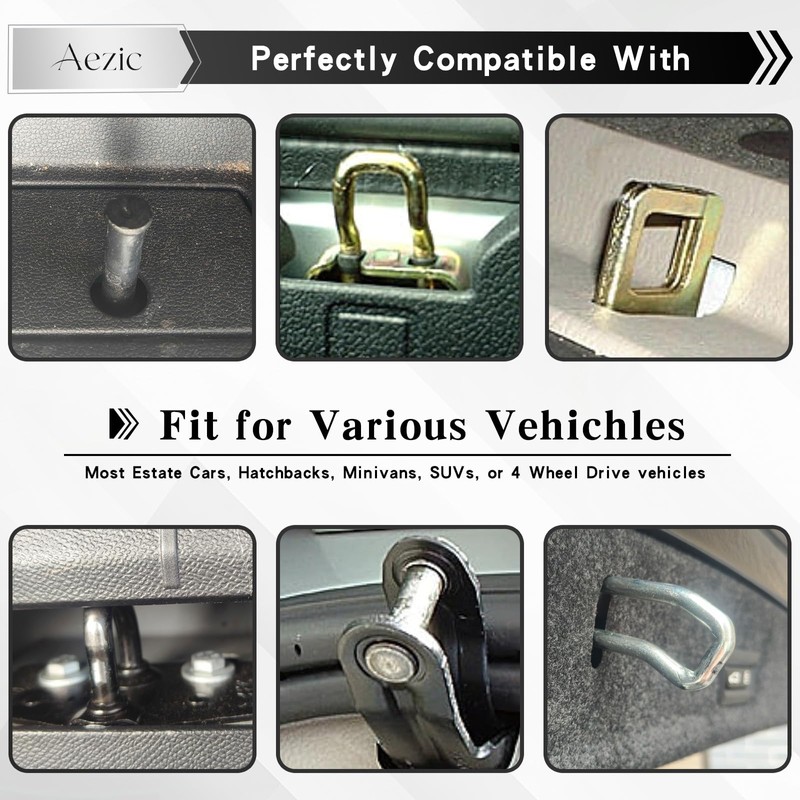 Aezic Car Tailgate Vent Lock, Stainless Steel Tailgate Stand Off