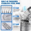 4 Inch Silver Dryer Vent Hose for Tight Space Includes