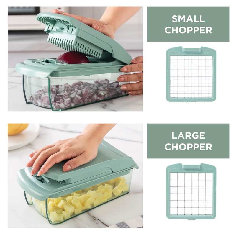 ook with Color Vegetable Chopper - Multifunctional 11 in 1