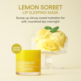 LANEIGE - Mascarilla nocturna para labios: Nutrir, hidratar, vitamina C, manteca de murumuru y manteca de karité, antioxidantes, labios escamosos y se