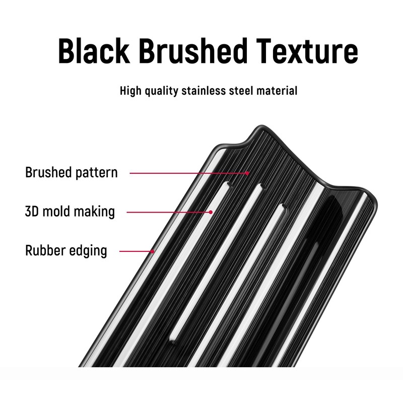 YOJOJOCO Door Sill Guards Compatible with Jeep Wrangler JL JLU