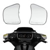 TCT-MOTORPARTS Chrome Fairing Mount Rear View Mirror Fits for Harley