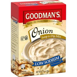 Goodman's Onion Soup & Instant Onion Dip Mix, Low Sodium - 2.75 oz